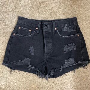 Levi’s 501 High Rise Denim Shorts